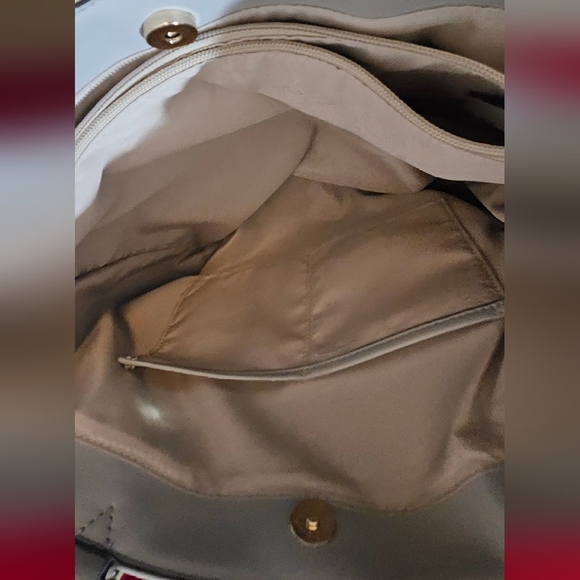 Nine West Women Large Gray & Cream Patterned Tote Bag - Picture 10 of 16